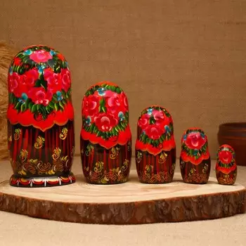 Матрёшка дерево «Москва», 5 кукольная, люкс