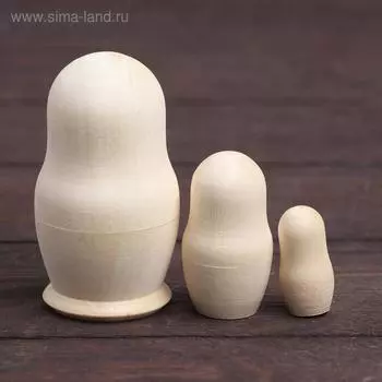 Матрёшка под роспись, 3 в 1