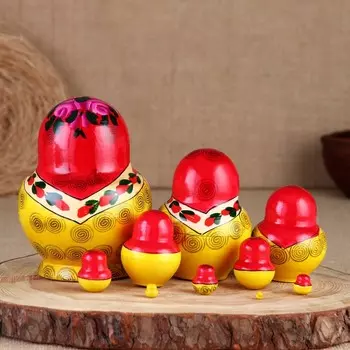 Матрёшка «Семёновская пышка», 10 кукольная, 14 см