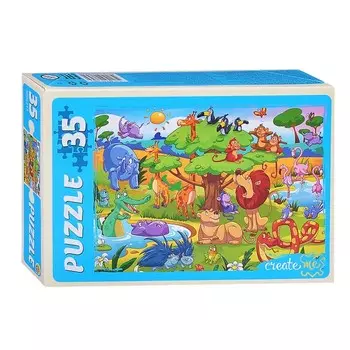 Макси-пазл «Джунгли №4», 35 элементов