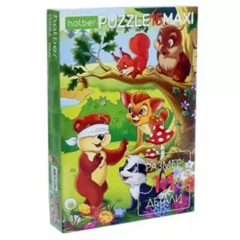 Макси-пазл «Лесные друзья», 15 элементов