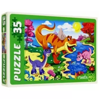 Макси-пазл «Мир динозавров», 35 элементов