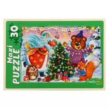 Макси-пазл «Новогодняя ёлка», 30 элементов