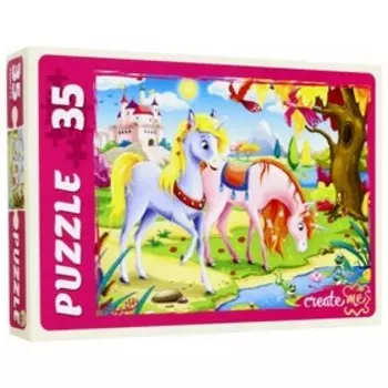 Макси-пазл «Сказочные единороги», 35 элементов