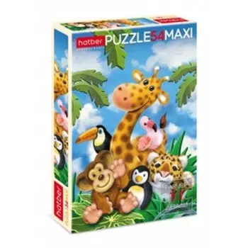 Макси-пазл «Весёлые джунгли», 54 элемента