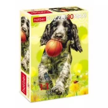 Макси-пазл «Весёлый щенок», 30 элементов