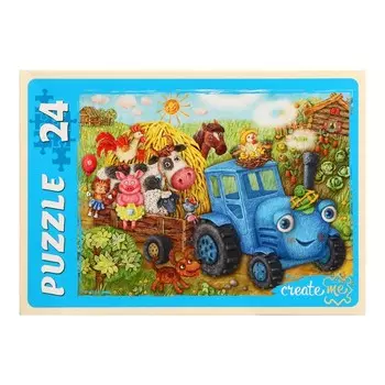 Макси-пазл «Весёлый трактор», 24 элемента