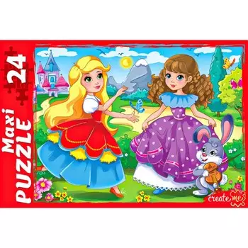 Макси-пазлы «Девочки-принцессы», 24 элемента