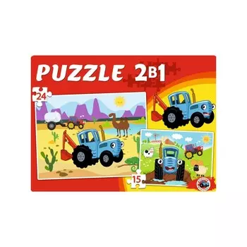 Макси-пазлы «Синий трактор № 12», 39 элементов