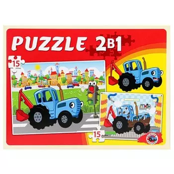 Макси-пазлы «Синий трактор № 8», 30 элементов