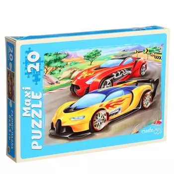 Макси-пазлы «Супер гонки», 20 элементов