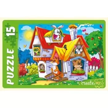 Макси-пазлы «Теремок», 15 элементов