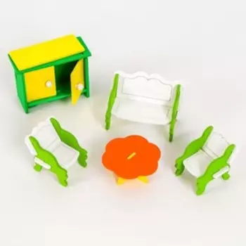 Мебель для кукол «Гостиная» + куколка в подарок