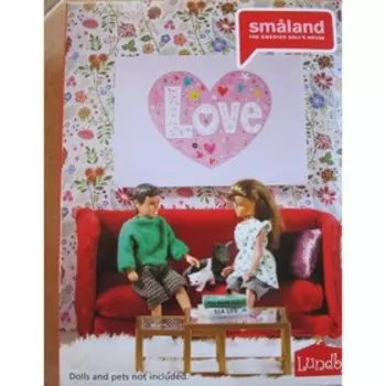 Мебель кукольная Смоланд «Гостиная», в красных тонах