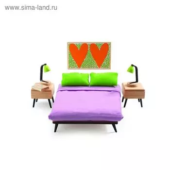 Мебель кукольная «Спальня родителей»