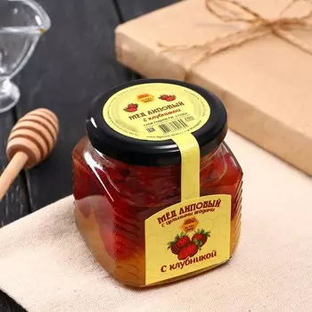 Мед Алтайский с клубникой, 280 г