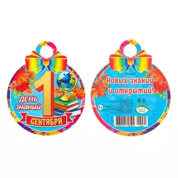 Медаль "1 Сентября. День знаний" 10х10см
