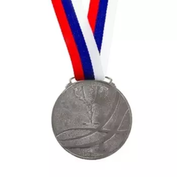 Медаль под нанесение, серебро, d=6 см