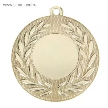 Медаль под нанесение золото 024, d=5 см, без ленты