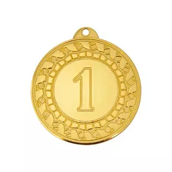 Медаль спортивная, диаметр 45 мм, цвет золото