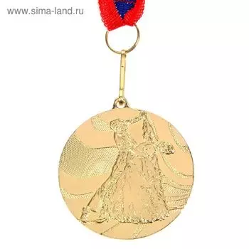 Медаль тематическая «Танцы», золото, d=5 см