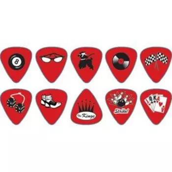 Медиатор на средний палец (коготь) D'Andrea R374-MD-SHL коричневый, средний, 12 штук в пакете 230