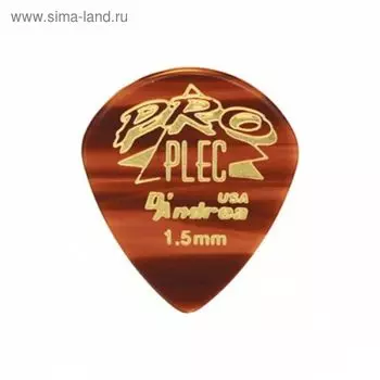 Медиаторы D'Andrea PRO-6651 Pro Plec 6шт, 1.5мм, термопласт, джаз