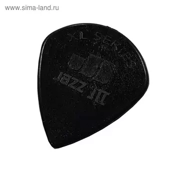 Медиаторы Dunlop 47RXLS Nylon Jazz III XL 24шт, 1,38мм, черные