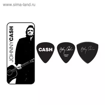 Медиаторы Dunlop JCPT02H Johnny Cash Legend 6шт, толстые, в коробочке