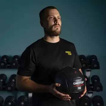 Медицинбол 7 кг ONLYTOP, d 26 см (винилискожа)