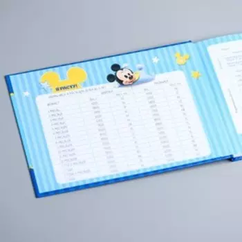 Медицинская карта «История развития ребёнка», Микки Маус, 40 листов