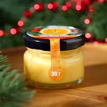 Крем-мёд «Новогодние часики», вкус: апельсин, 30 г