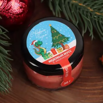 Медовый мусс "Время новогодних чудес", с малиной, 30 г