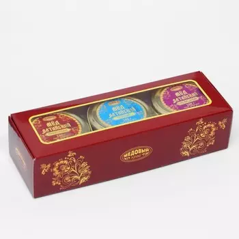 Медовый набор «Три вкуса Алтайского мёда» гречишный, разнотравье и горный