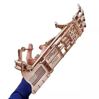 Механический 3D-пазл из дерева «Экзоскелет Рука»