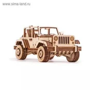 Механический 3D-пазл из дерева «Сафари Джип»