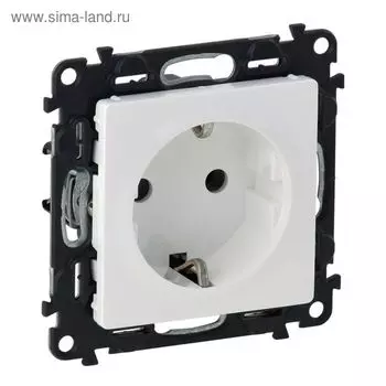 Механизм розетки Legrand "Valena Life ", 16А, 250В, 2К+З винтовые зажимы бел. 753425