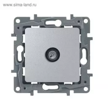 Механизм розетки TV СП Legrand Etika Plus, 2 дБ с топологией «звезда», алюминий