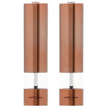 Мельница электрическая KRONA Salz Pfeffer Copper, металл, от батареек, желтый