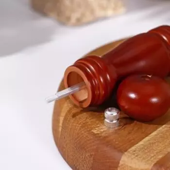 Мельница для специй Доляна «Дуновение леса», 15.5 см, керамический механизм, коричневая