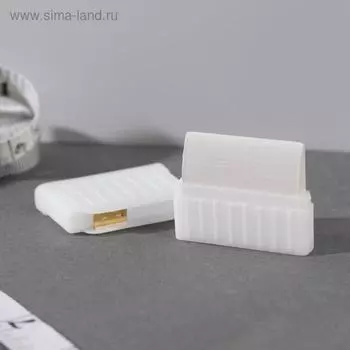 Мел портновский с точилкой, цвет белый, цена за 1 штуку