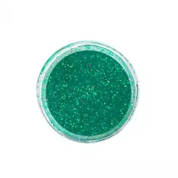 Меланж-сахарок для дизайна ногтей POLE, изумруд