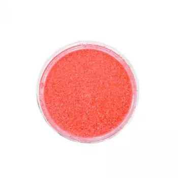 Меланж-сахарок для дизайна ногтей POLE, неон коралловый