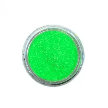 Меланж-сахарок для дизайна ногтей POLE, неон салатовый