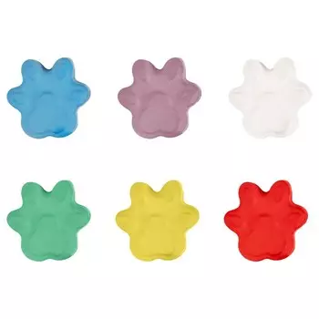 Мелки цветные для асфальта 14 штук 5 цветов Мульти-Пульти "Лапки Енота", в пластиковом ведре