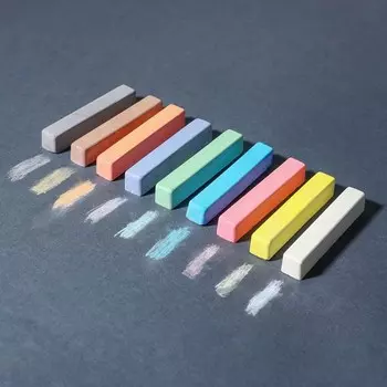 Мелки цветные школьные 9 шт. «Щенячий патруль», прямоугольные