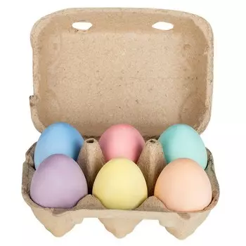 Мелки для рисования «Яйца», 6 цветов