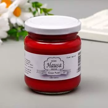 Меловая краска HAUSA герань, 180 мл