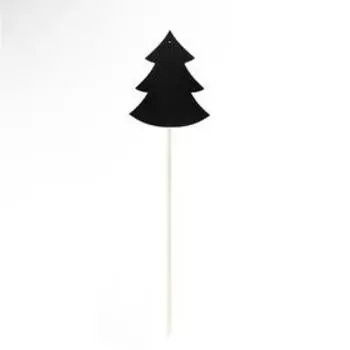 Меловой ценник на шпажке "Новый год" ёлка 90*110, ПВХ