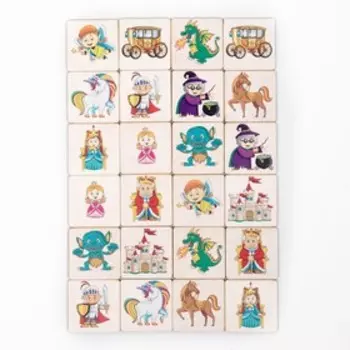 Мемори «Герои сказок» 24 деревянных элемента